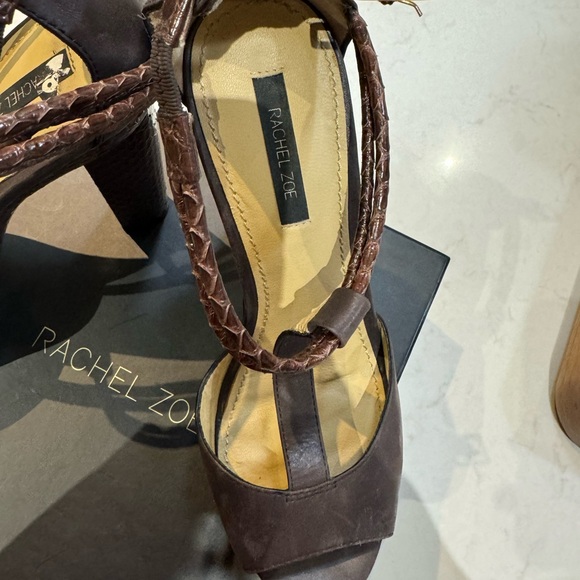 Beautiful, real snake skin platform heels - Picture 3 of 4